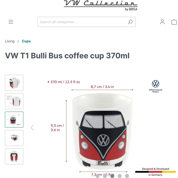Volkswagen T1 Bulli Bus Coffee Mug - Picture 8 of 8